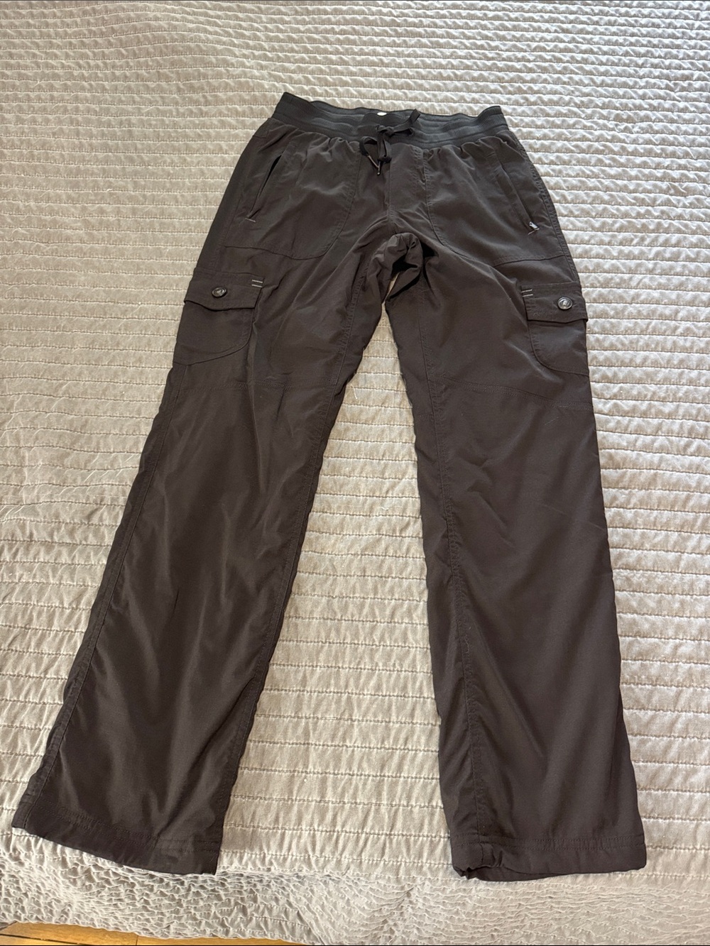 LLBean lined cargo pants black xs